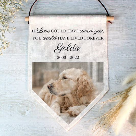 Personalised Pet Memorial Hanging Banner