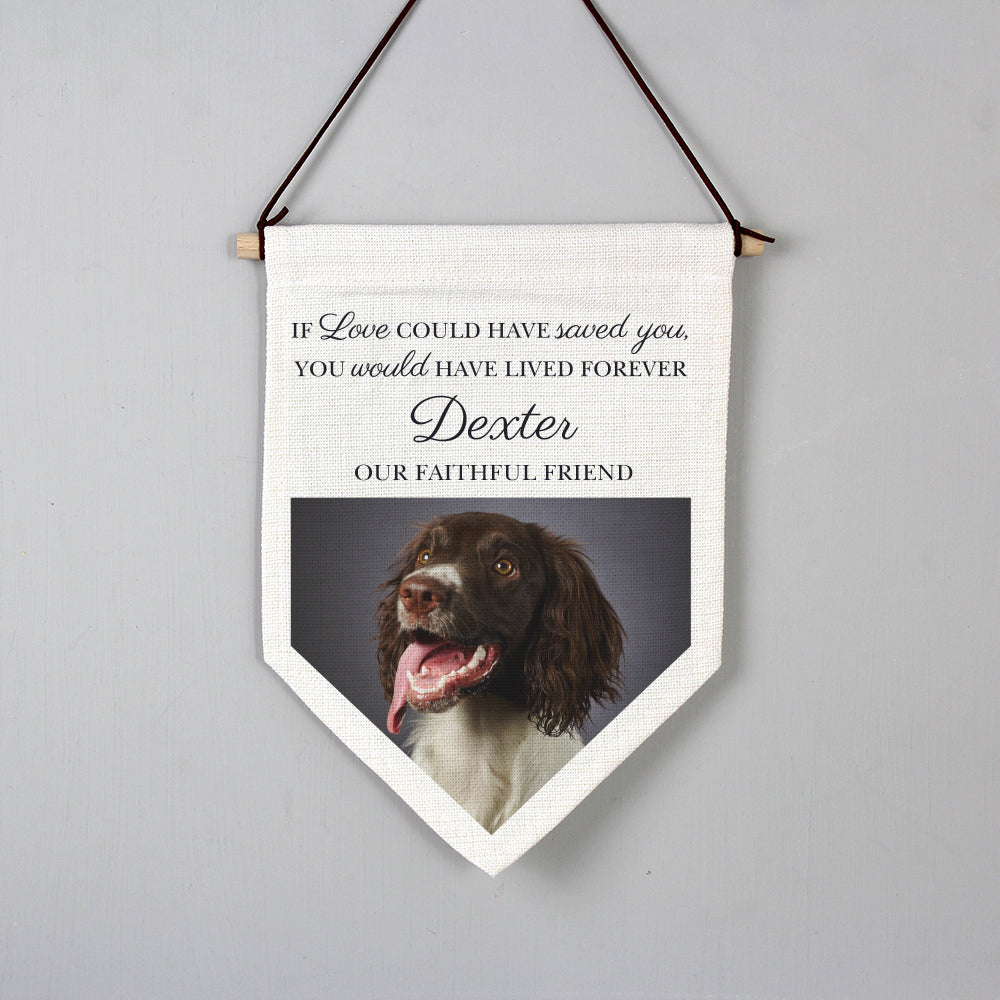 Personalised Pet Memorial Hanging Banner